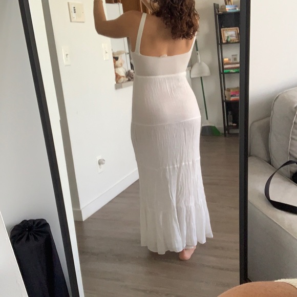 Crochet top maxi dress sz M - Picture 3 of 3